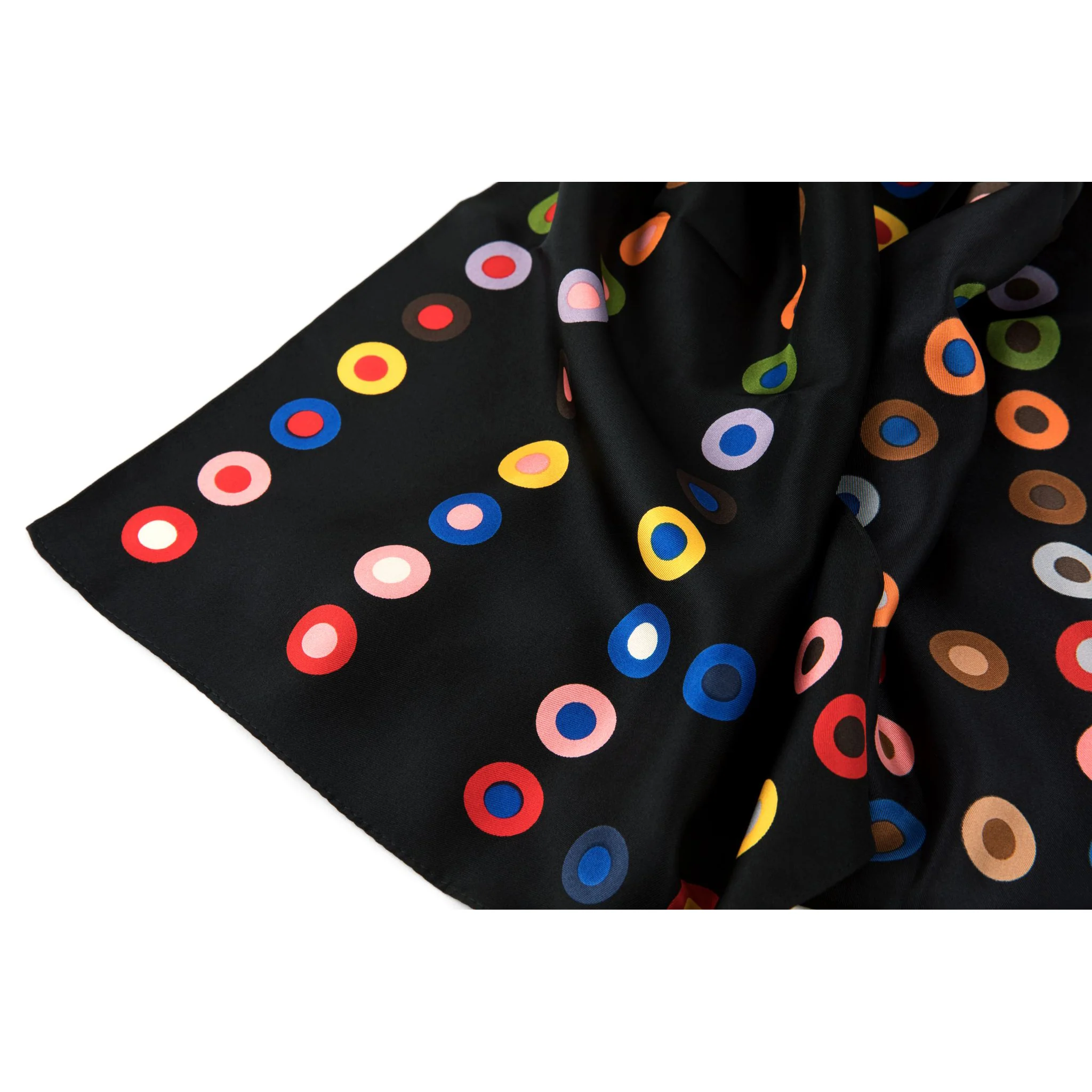 19th Century Dot Pattern Silk Scarf - Image 3