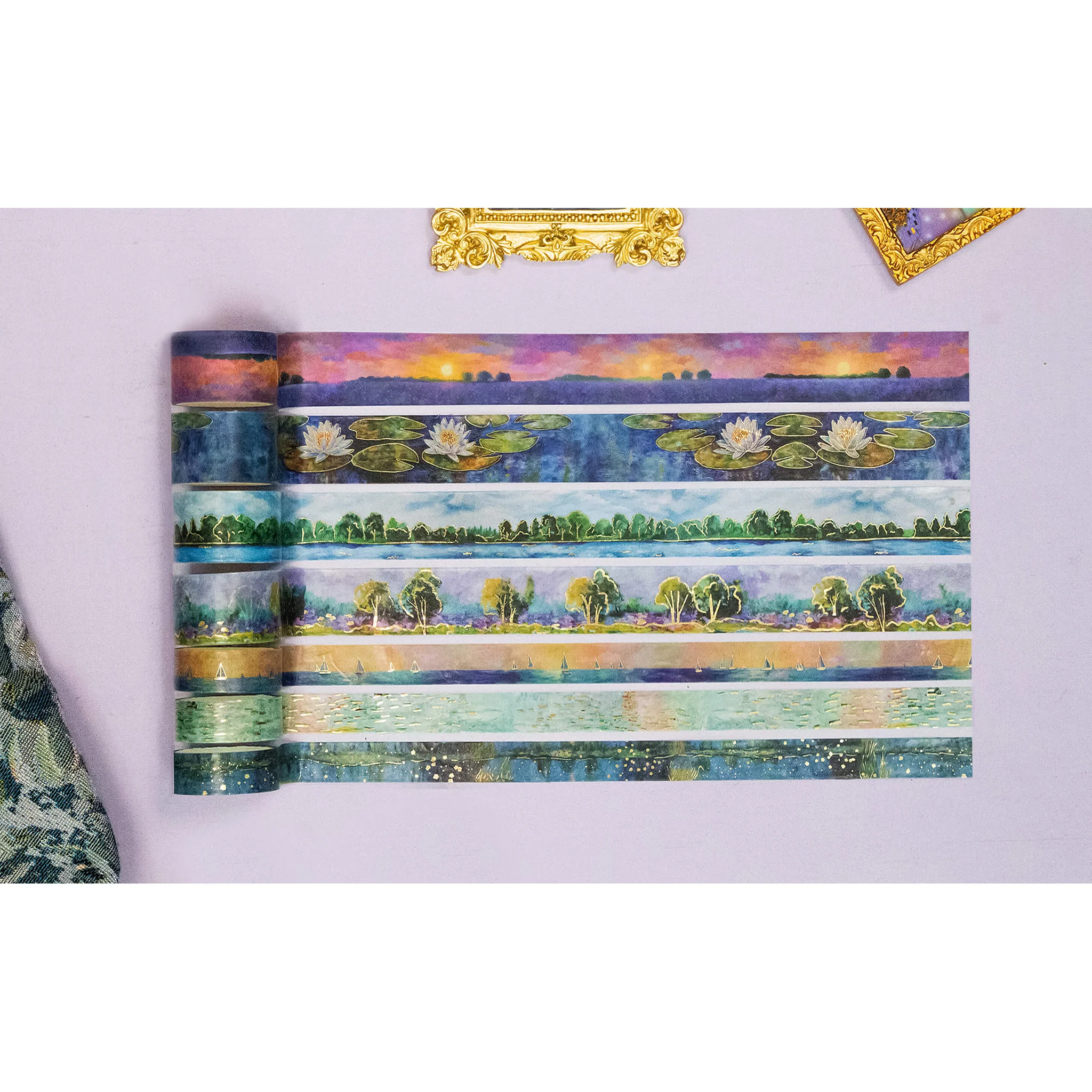 27 Roll Washi Tape Set – Monet’s Garden - Image 3