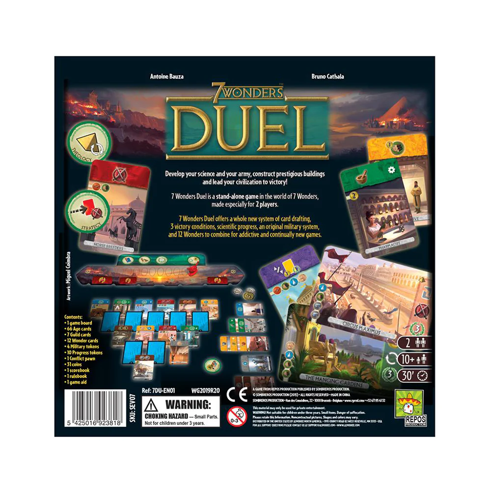 7 Wonders Duel Board Game - Image 6