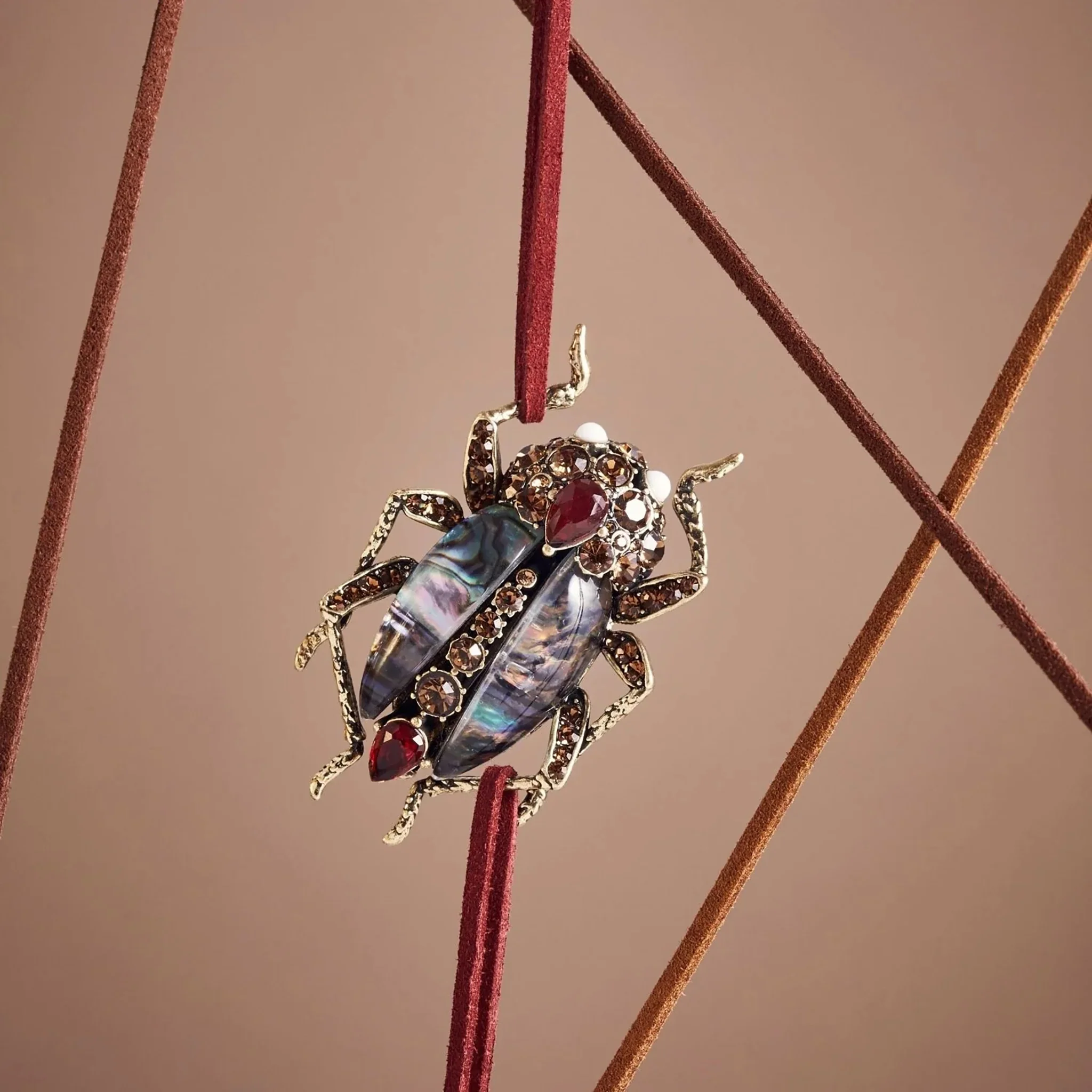 Bejeweled Beetle Brooch - Image 6