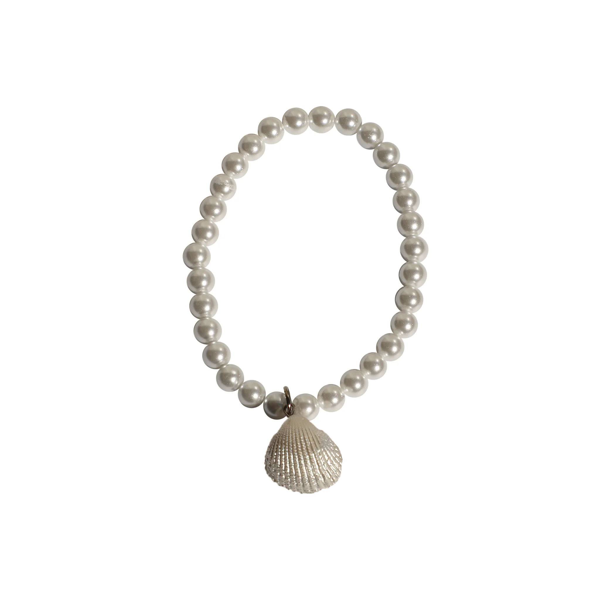 Pearl Charm Faux Pearl Bracelet