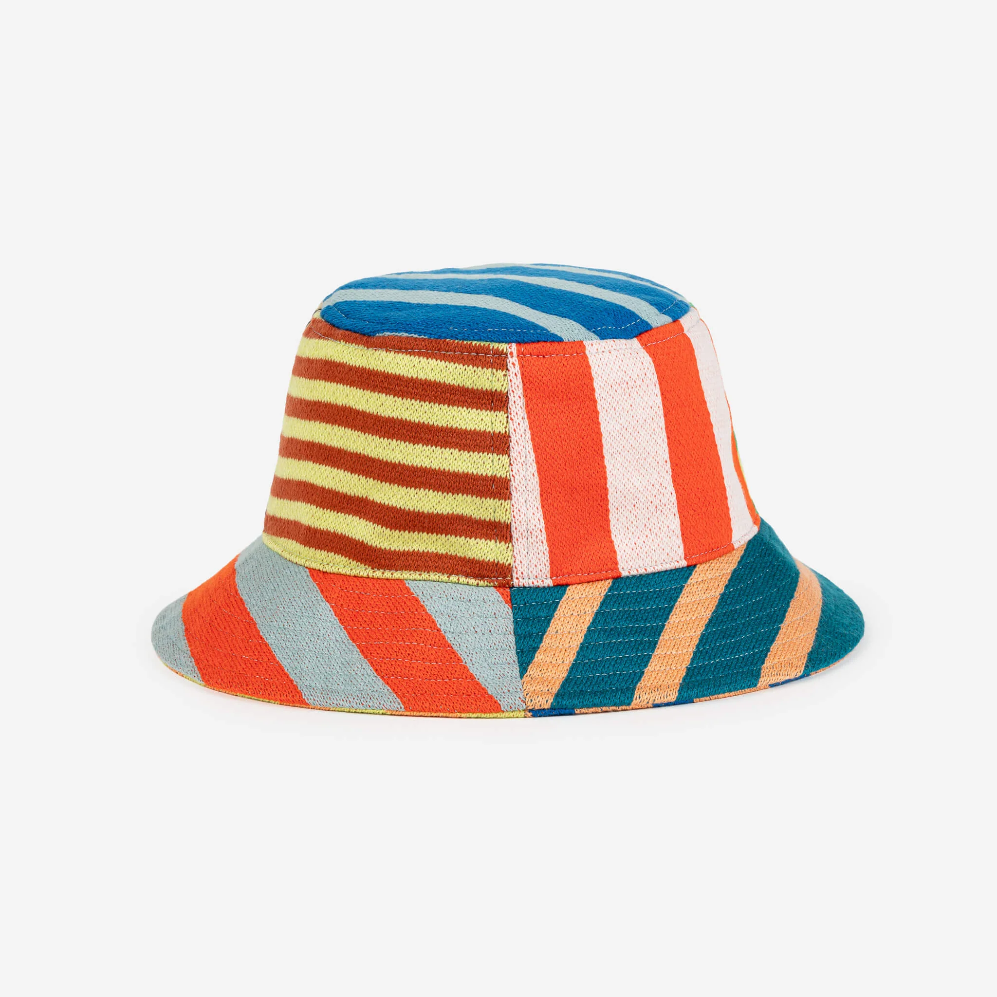 Patchwork Stripe Bucket Hat - Image 6