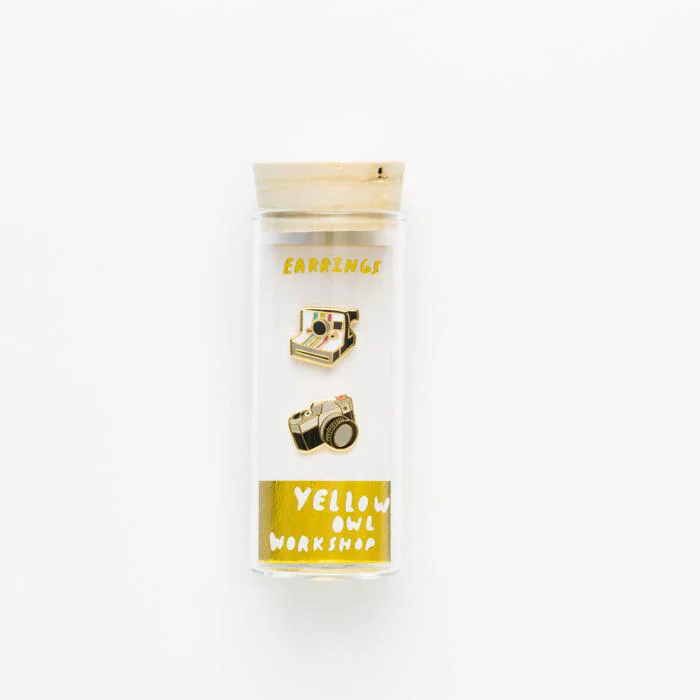Cameras Earrings - Gold - Image 2