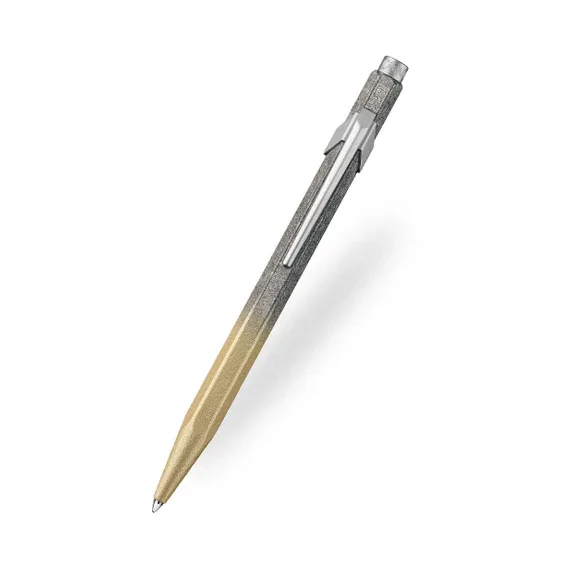 Caran d'Ache 849™ Cosmic Blue Ballpoint Pen - Gold