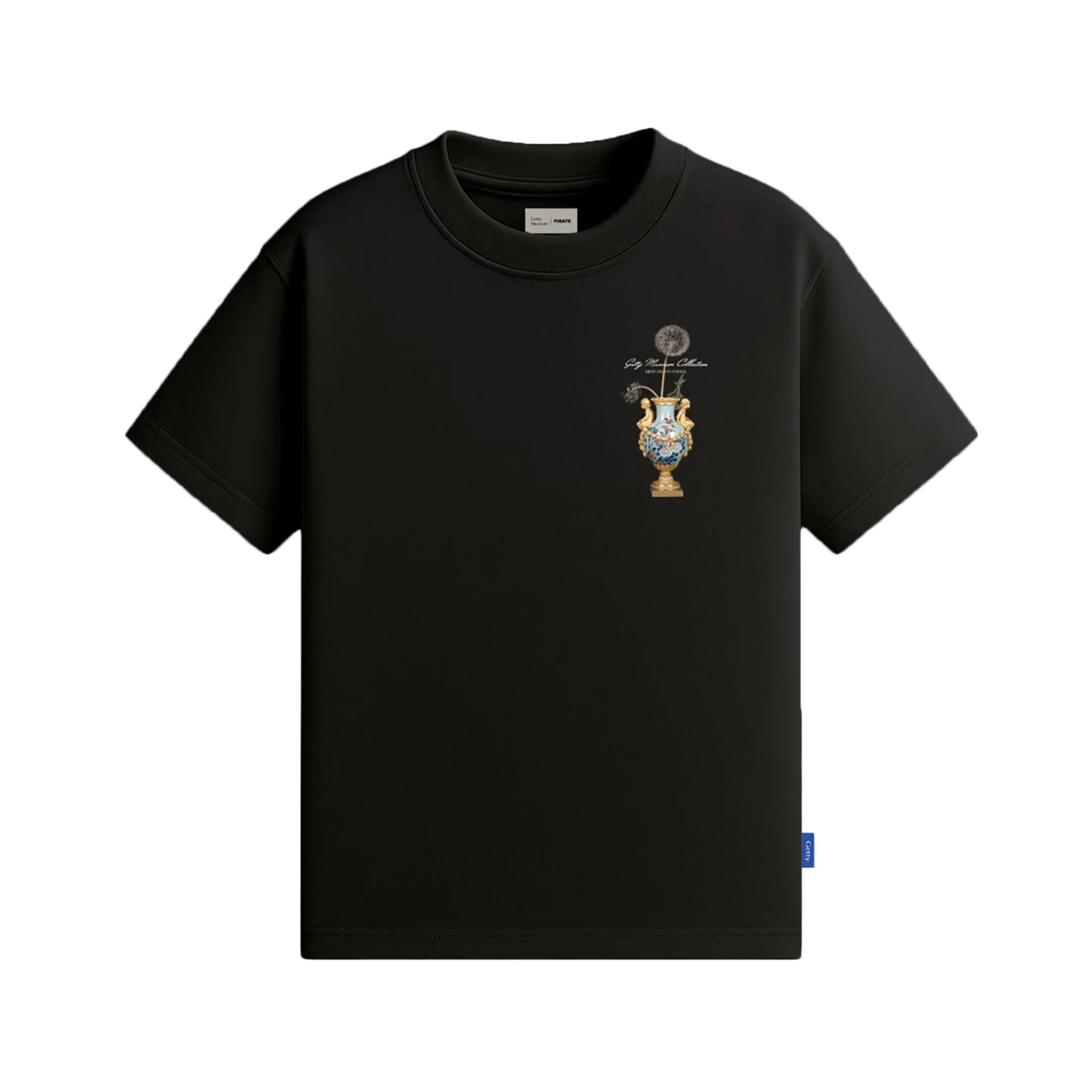 Dandelion Vase Graphic Tee - Black
