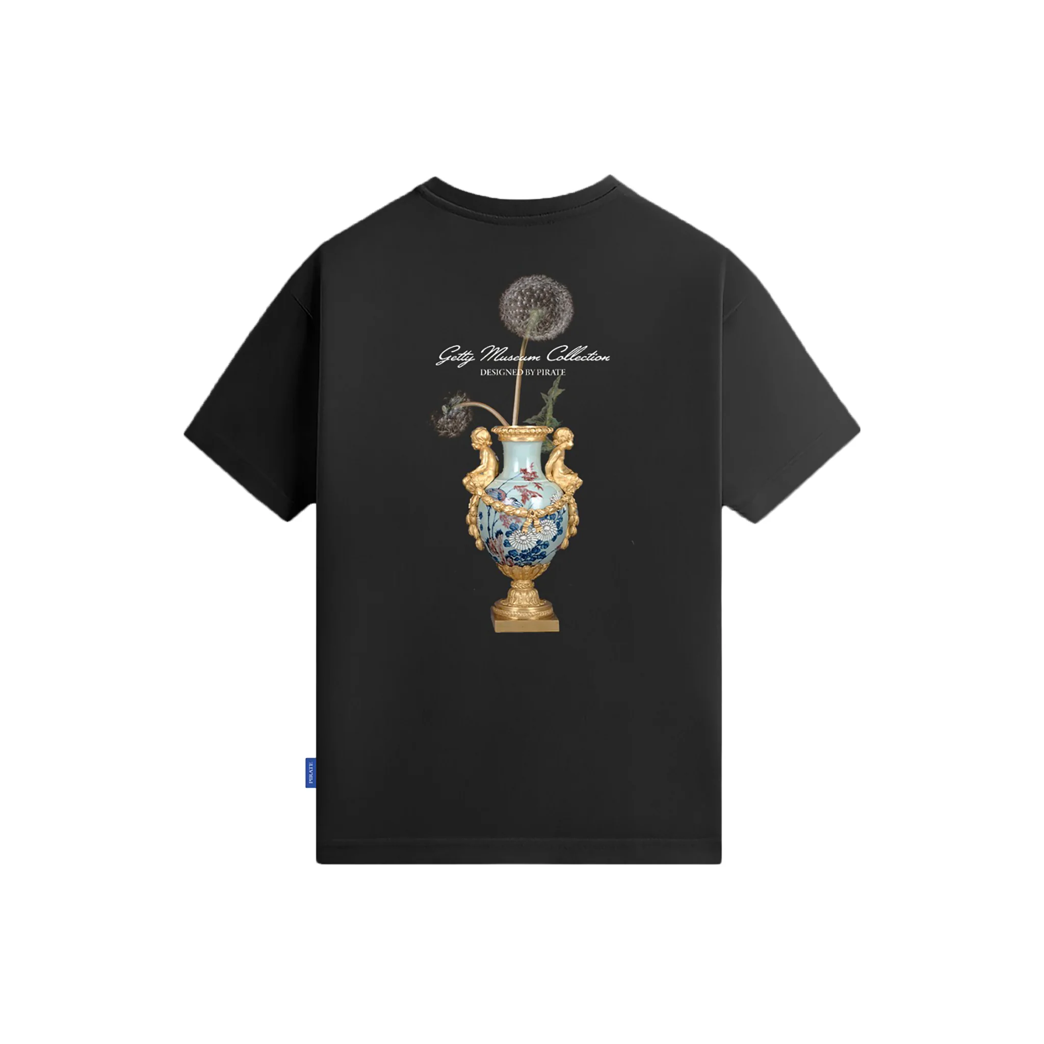 Dandelion Vase Graphic Tee - Black - Image 2
