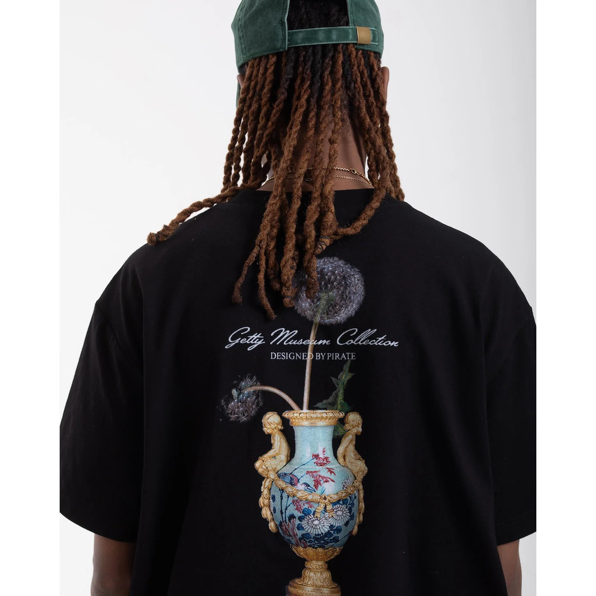 Dandelion Vase Graphic Tee - Black - Image 5
