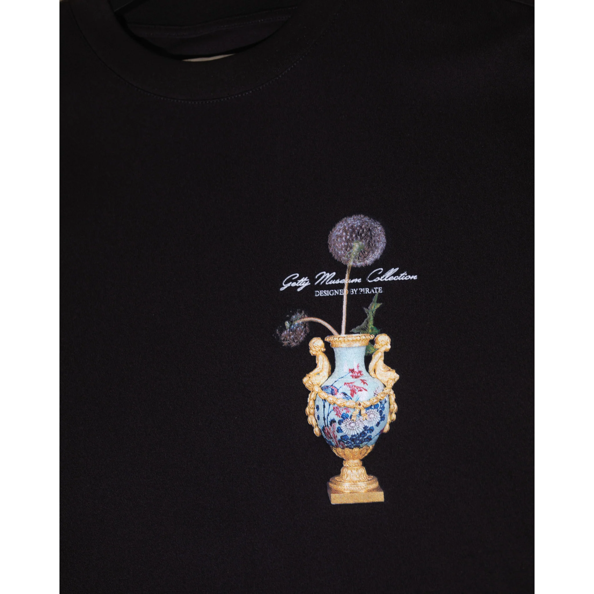 Dandelion Vase Graphic Tee - Black - Image 7