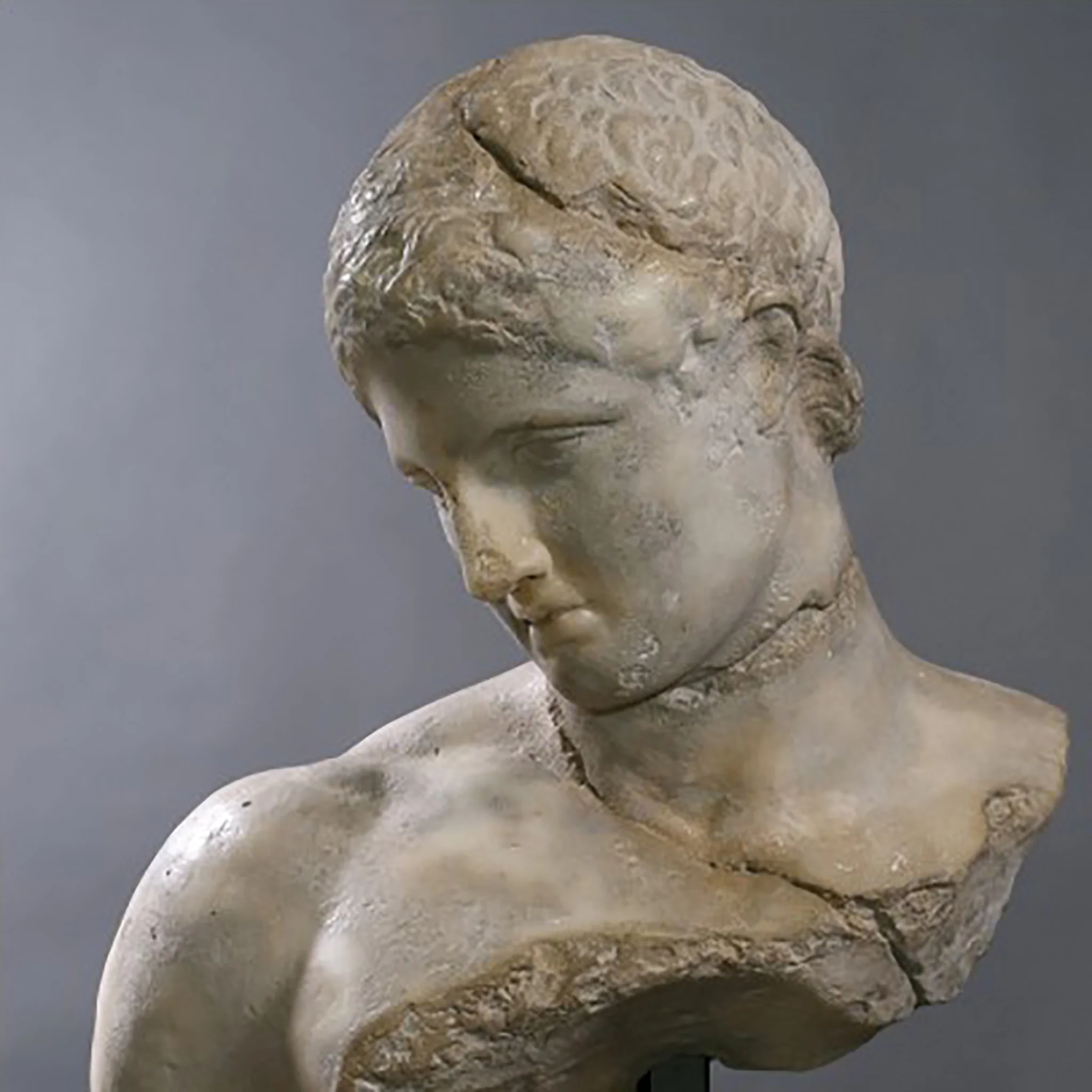 Discophorus Bust Sculpture - Image 4