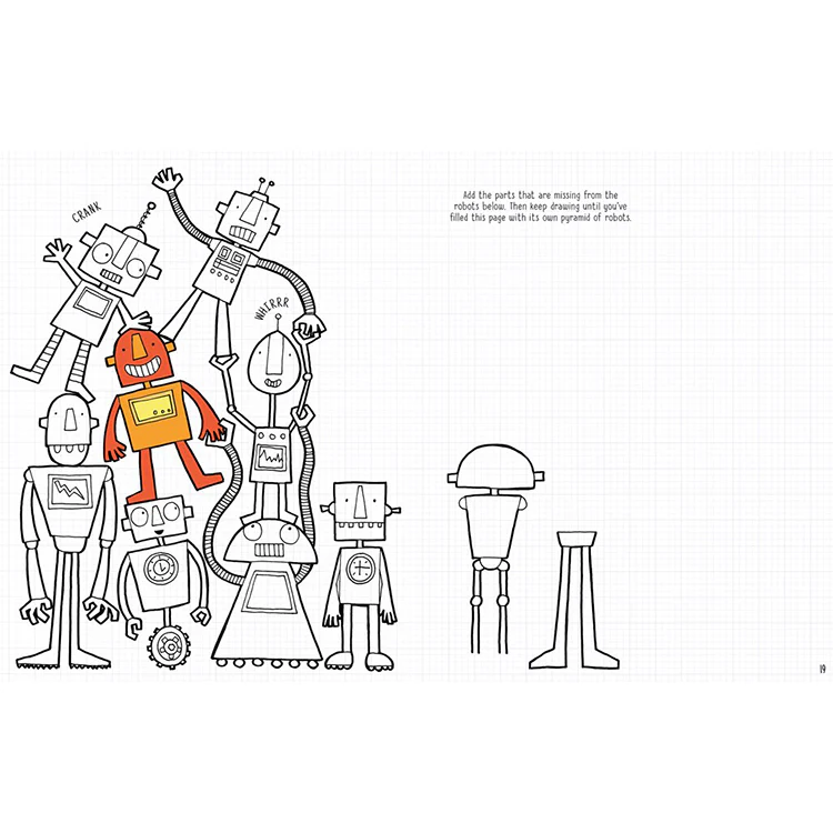 Drawing, Doodling and Coloring Activity Book - Image 3
