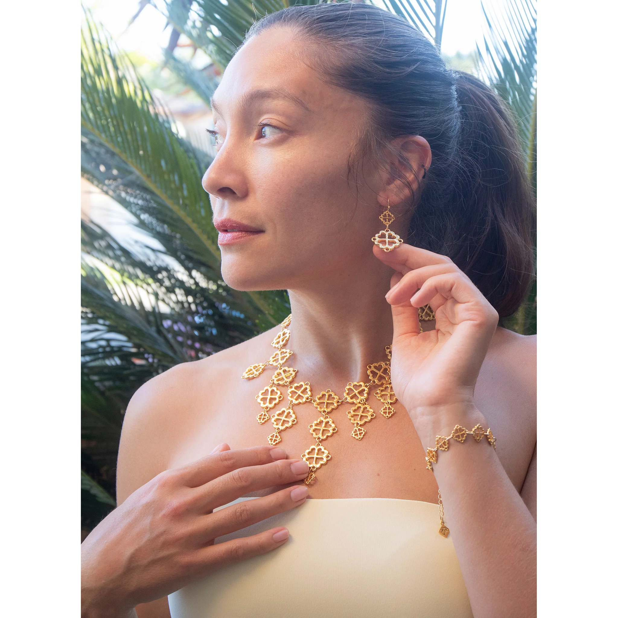 Bactrian Dual Pendant Earrings - Image 3