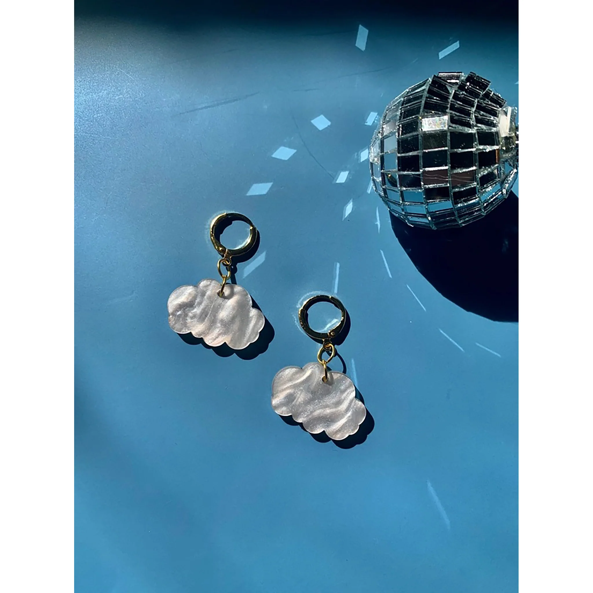 Mini Acrylic Cloud Earrings