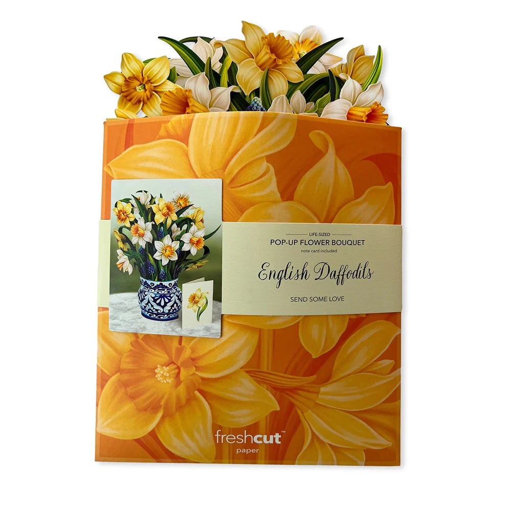 English Daffodils Pop-up Notecard - Image 3