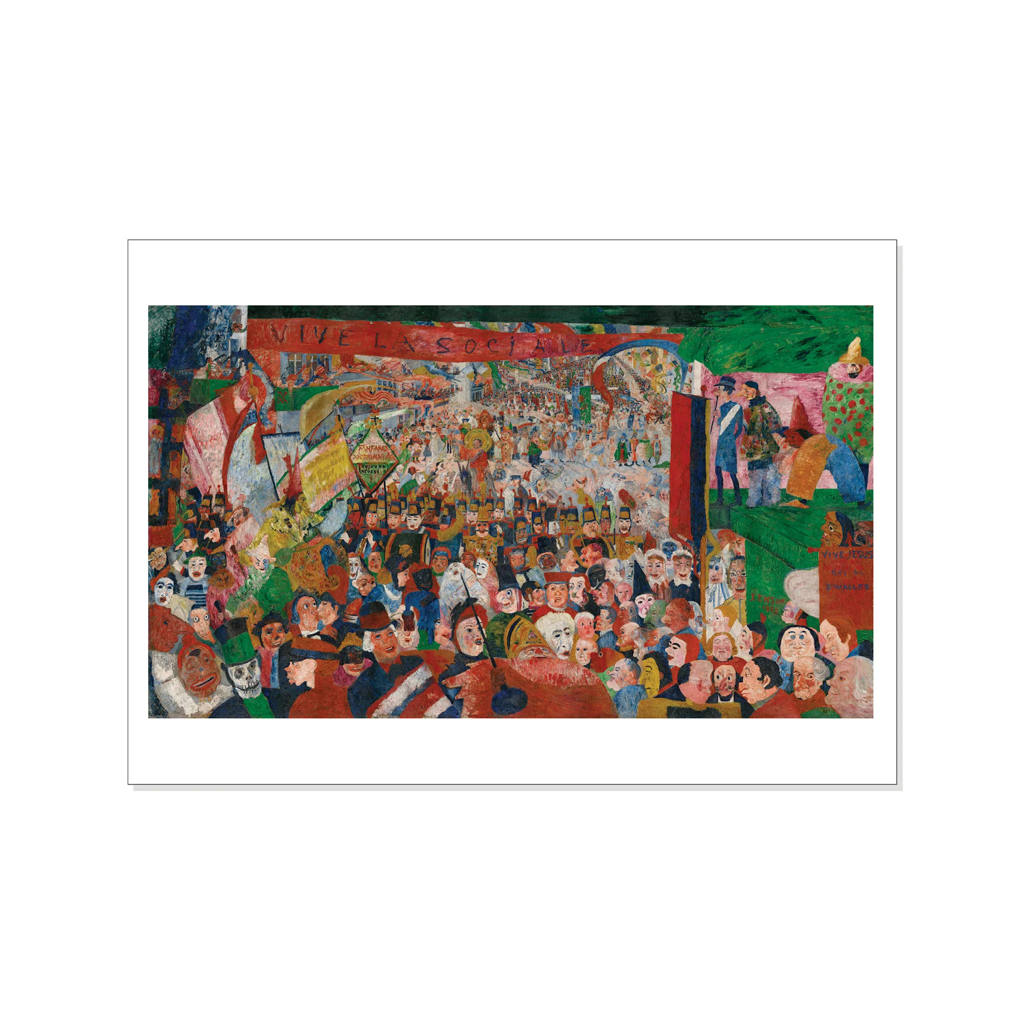 Ensor - Christ's Entry into Brussels in 1889 - Postcard