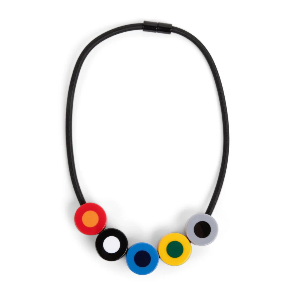 French Dot Pattern Necklace