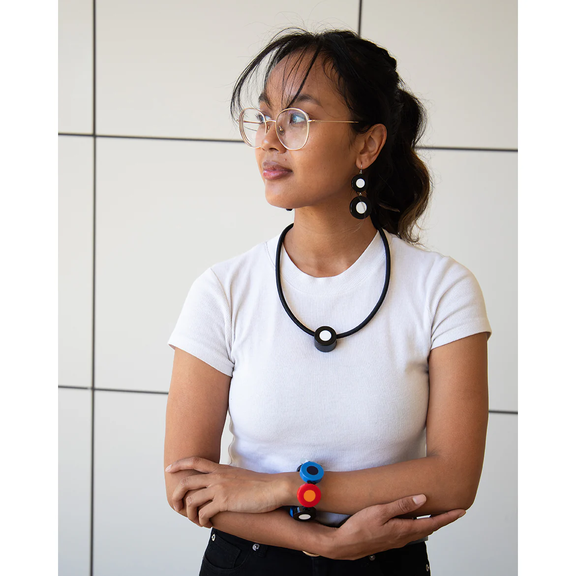 French Dot Pattern Necklace - Image 3