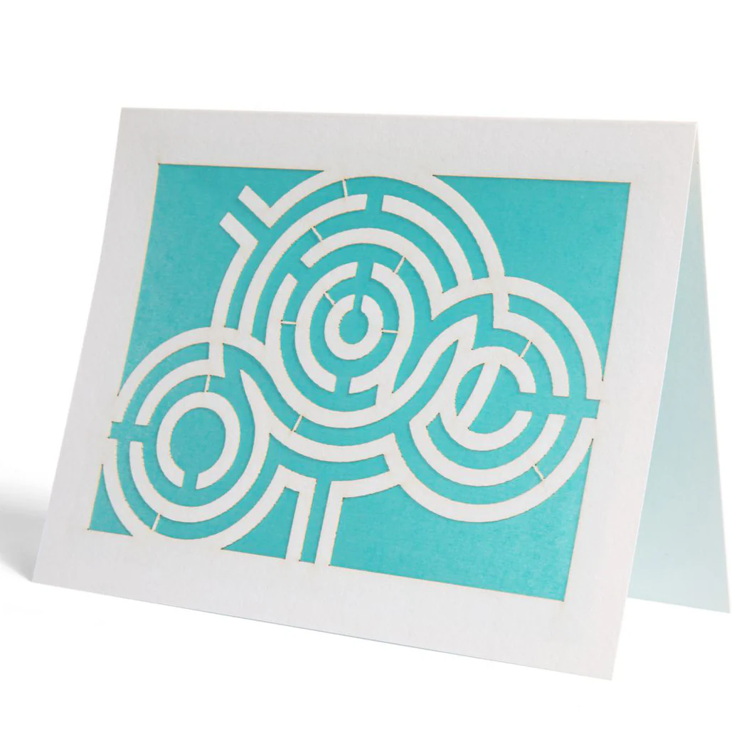 Getty Center Azalea Maze Laser Cut Notecard - Image 3