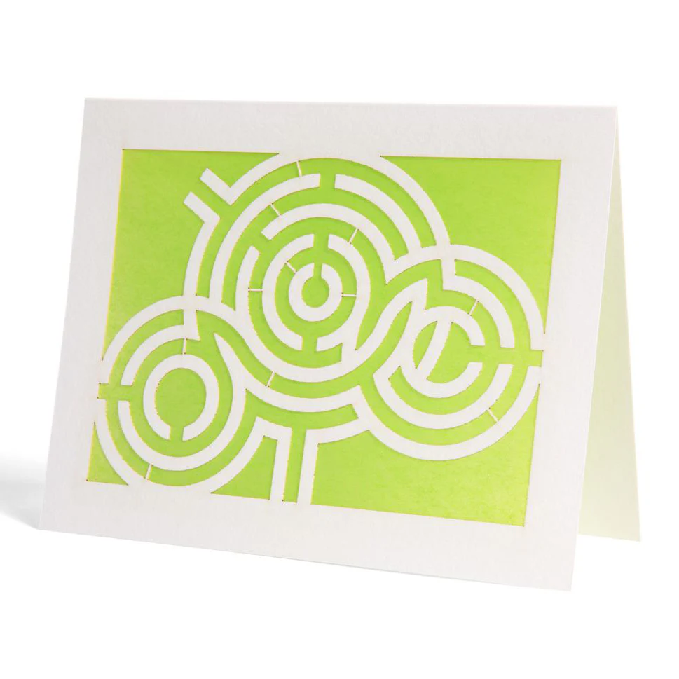 Getty Center Azalea Maze Laser Cut Notecard - Image 4