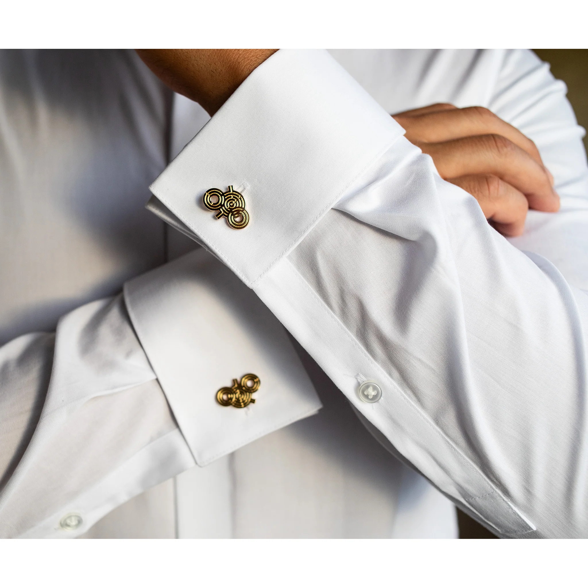 Getty Garden Maze Cuff Links - Image 2
