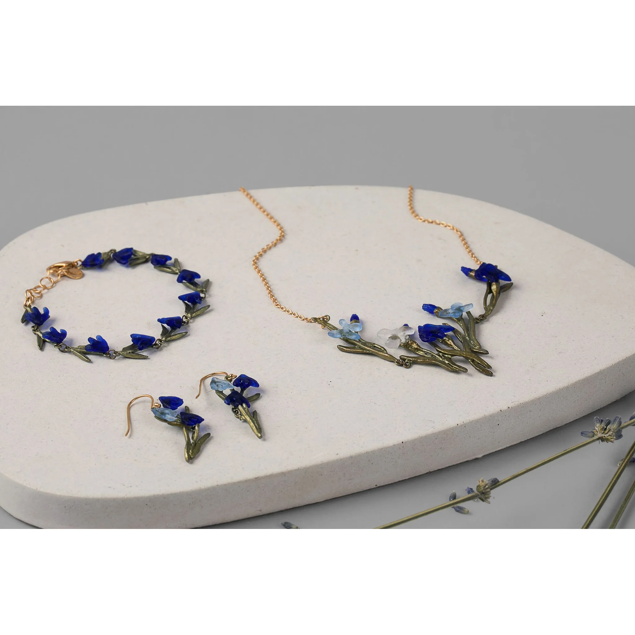 Irises Glass Link Bracelet - Image 2