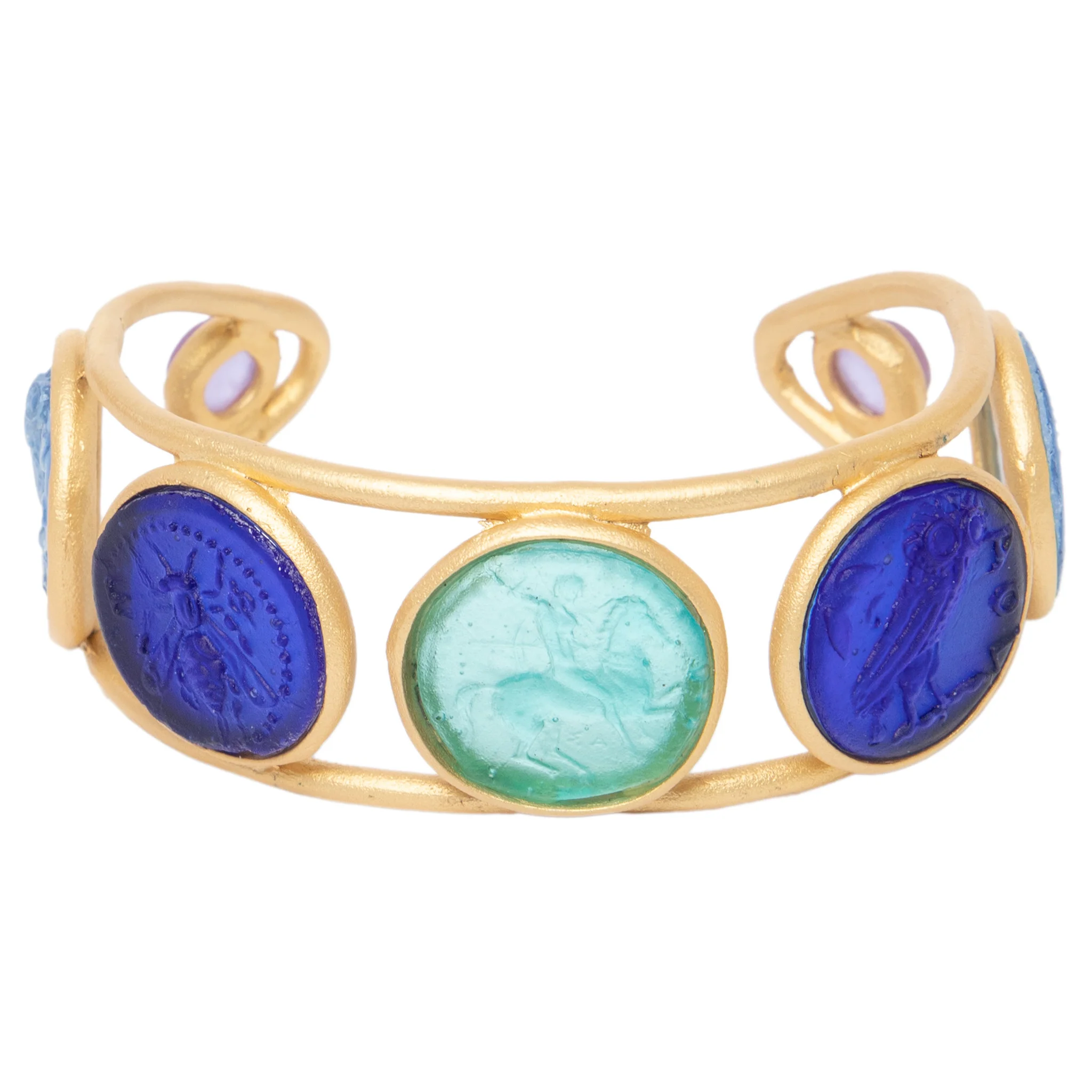 Glass Multi-Coin Cuff