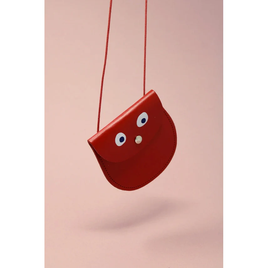 Googly Eye Mini String Purse - Red - Image 2