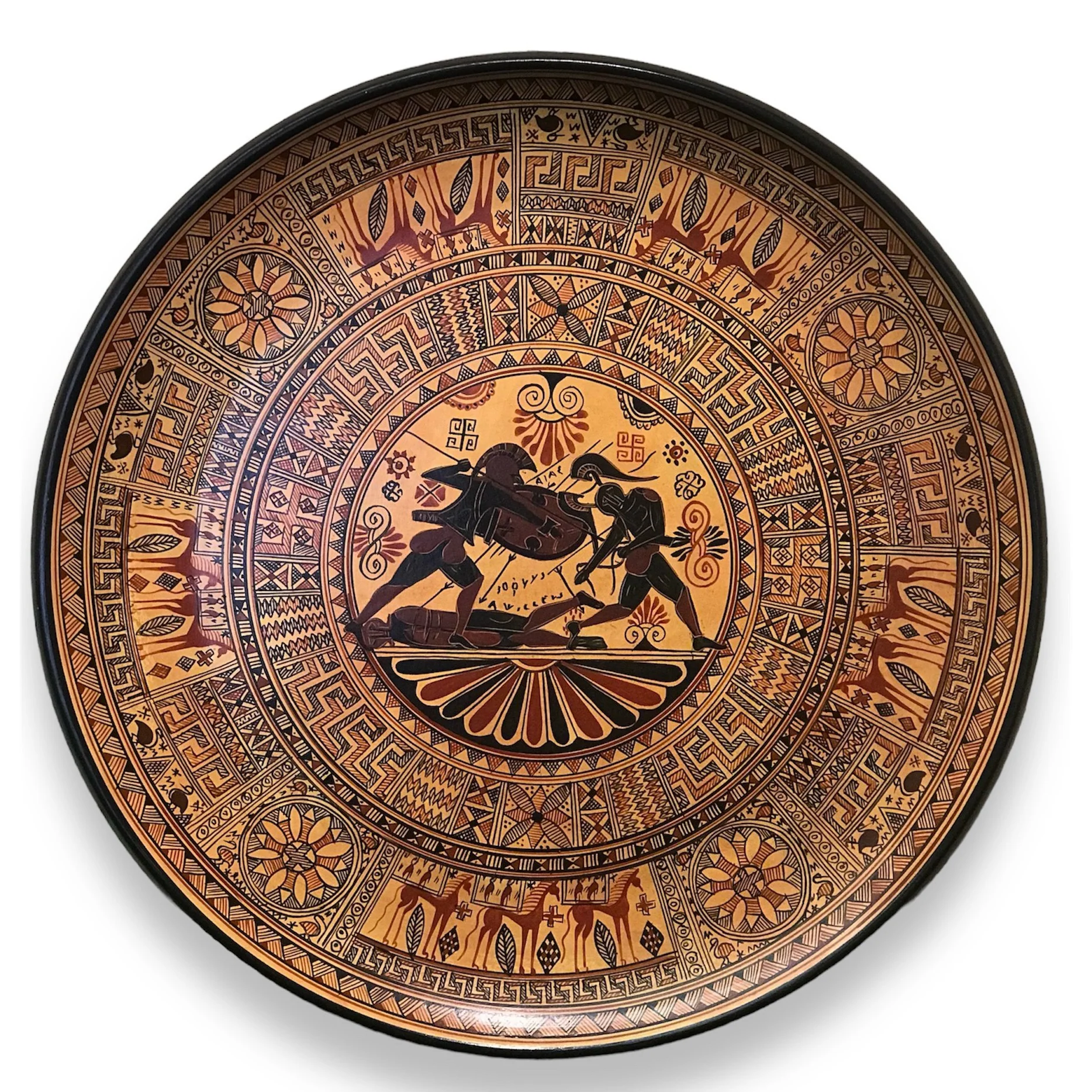 Greek Plate - The Fate of Achilles