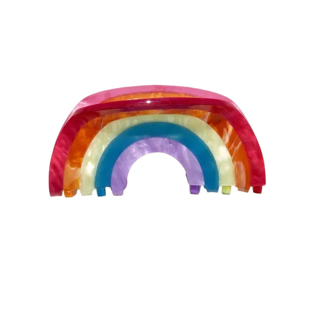 Rainbow Claw Hair Clip