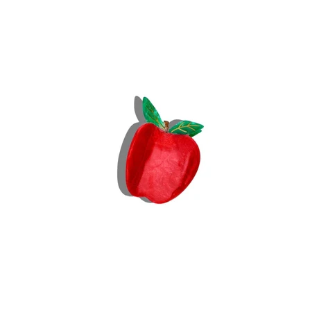 Hand-Painted Mini Apple Hair Clip