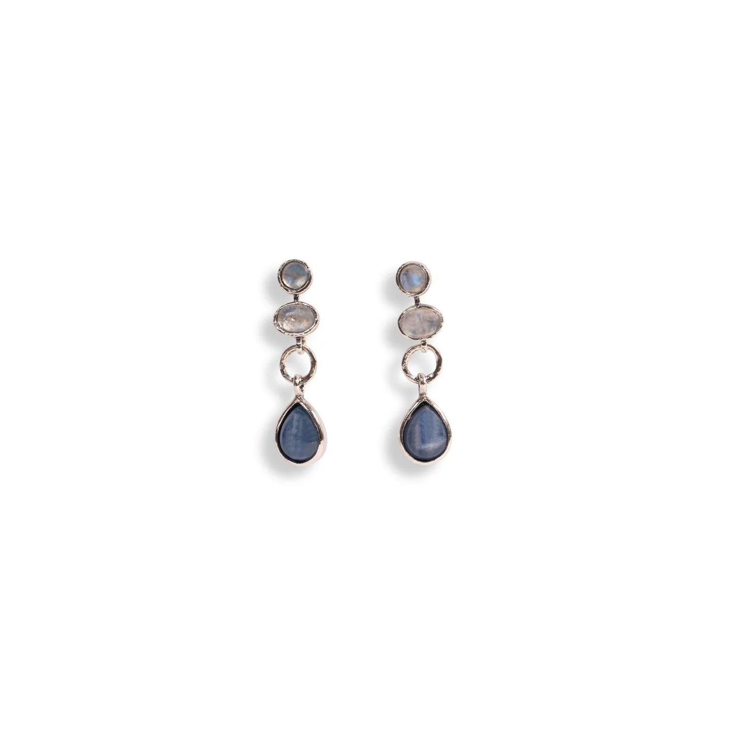 Labradorite and Kyanite Post Earrings