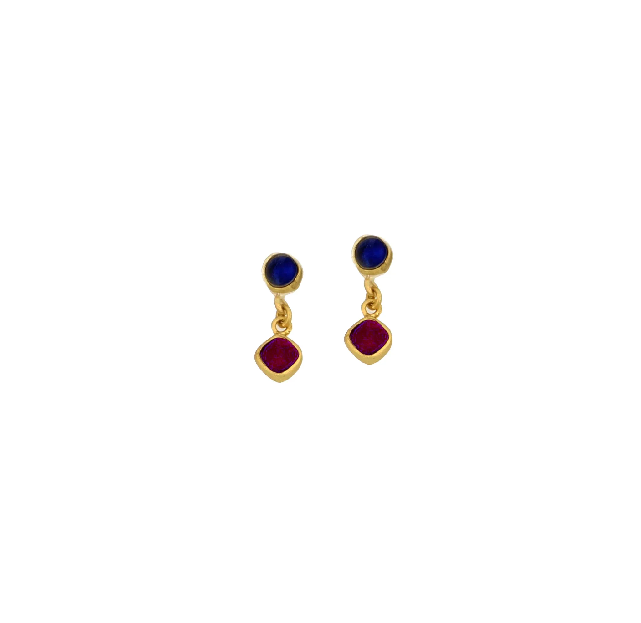 Medieval Glass Duo Earrings