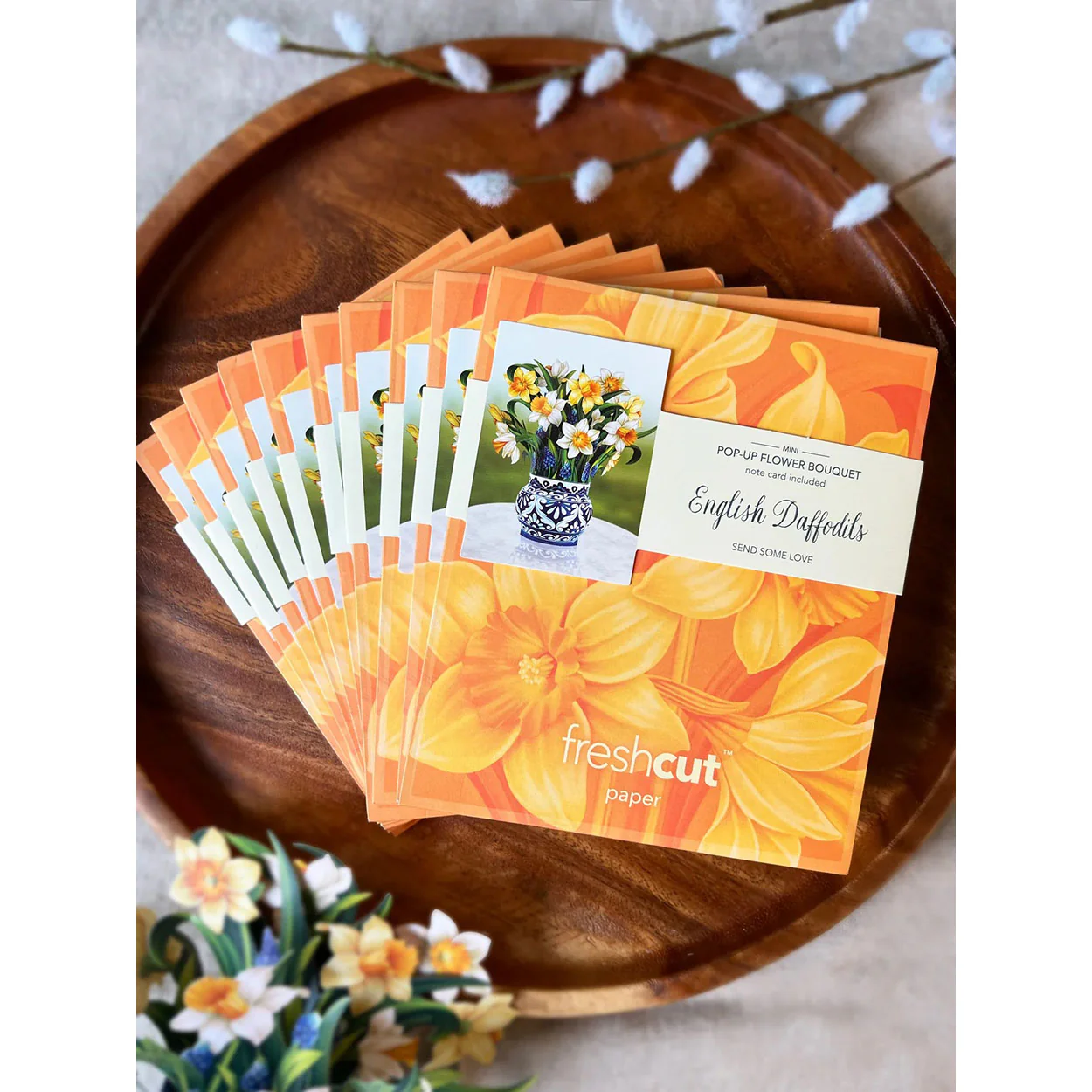 Mini English Daffodil Pop-up Notecard - Image 4