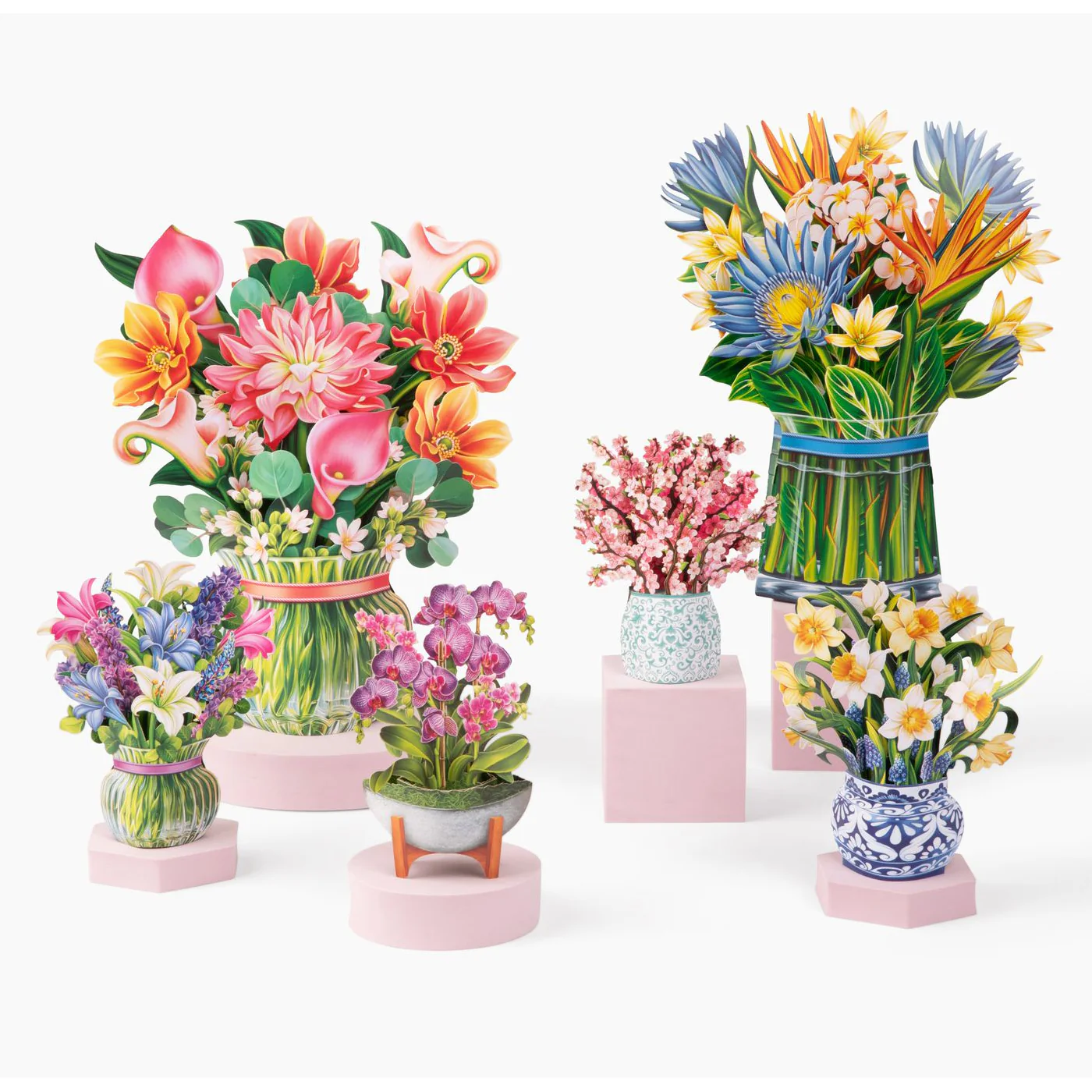 Mini Lilies & Lupines Pop-up Notecard - Image 3