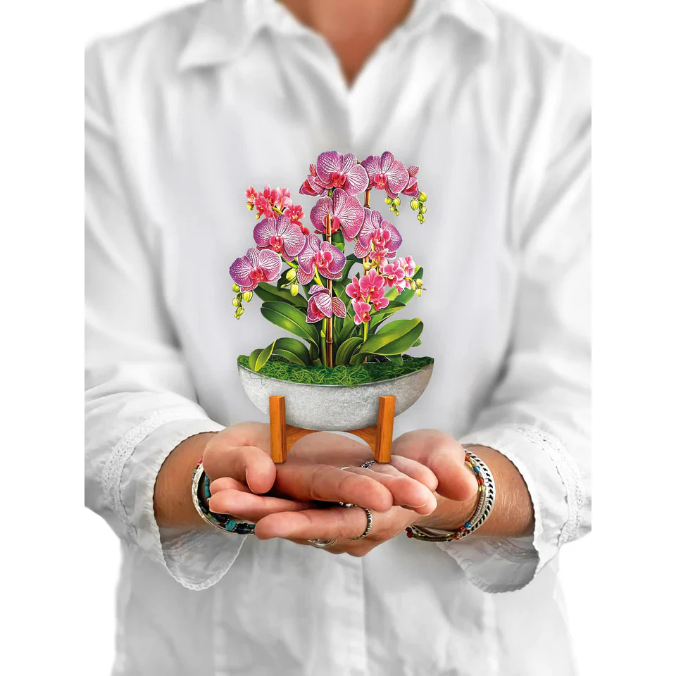 Mini Orchid Oasis Pop-up Notecard
