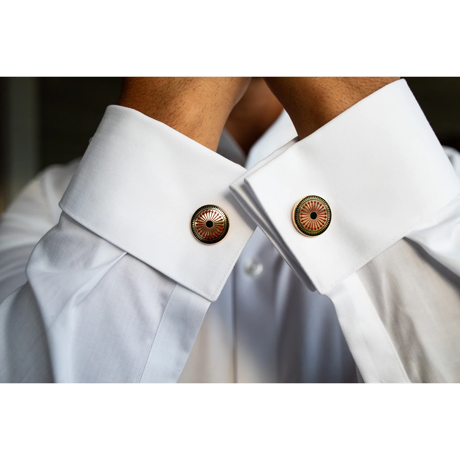 Mosaic Floor Round Cuff Links - Image 4