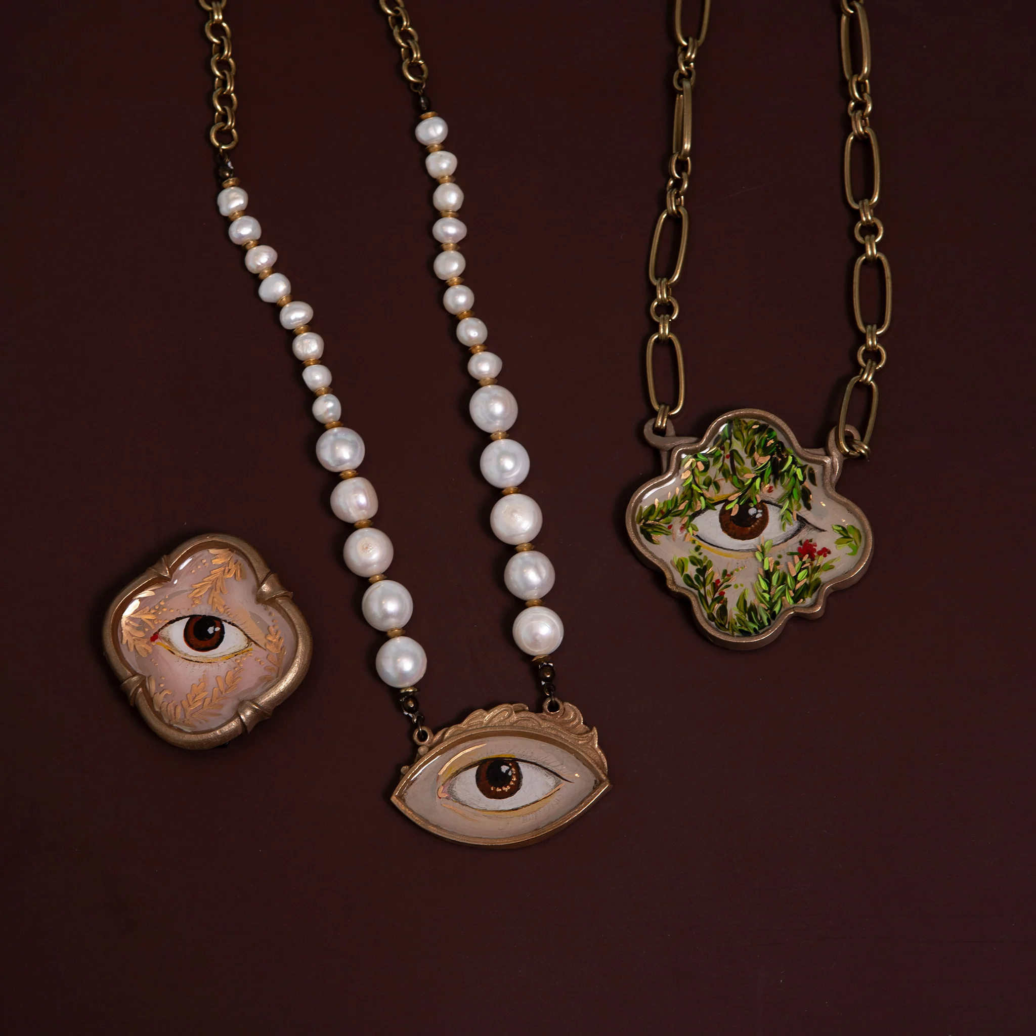 Lover's Eye Pearl Necklace - Image 3