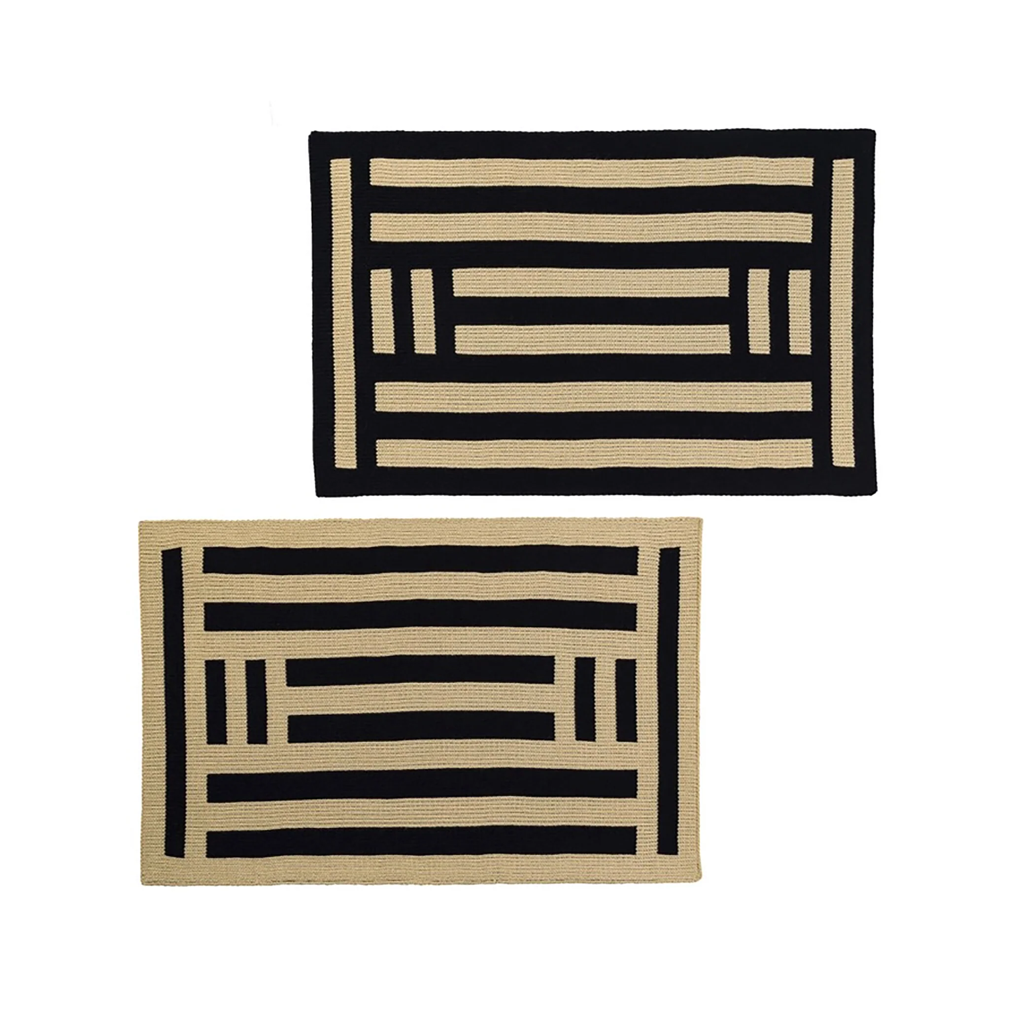 Column Placemat Set - Black & White - Image 2