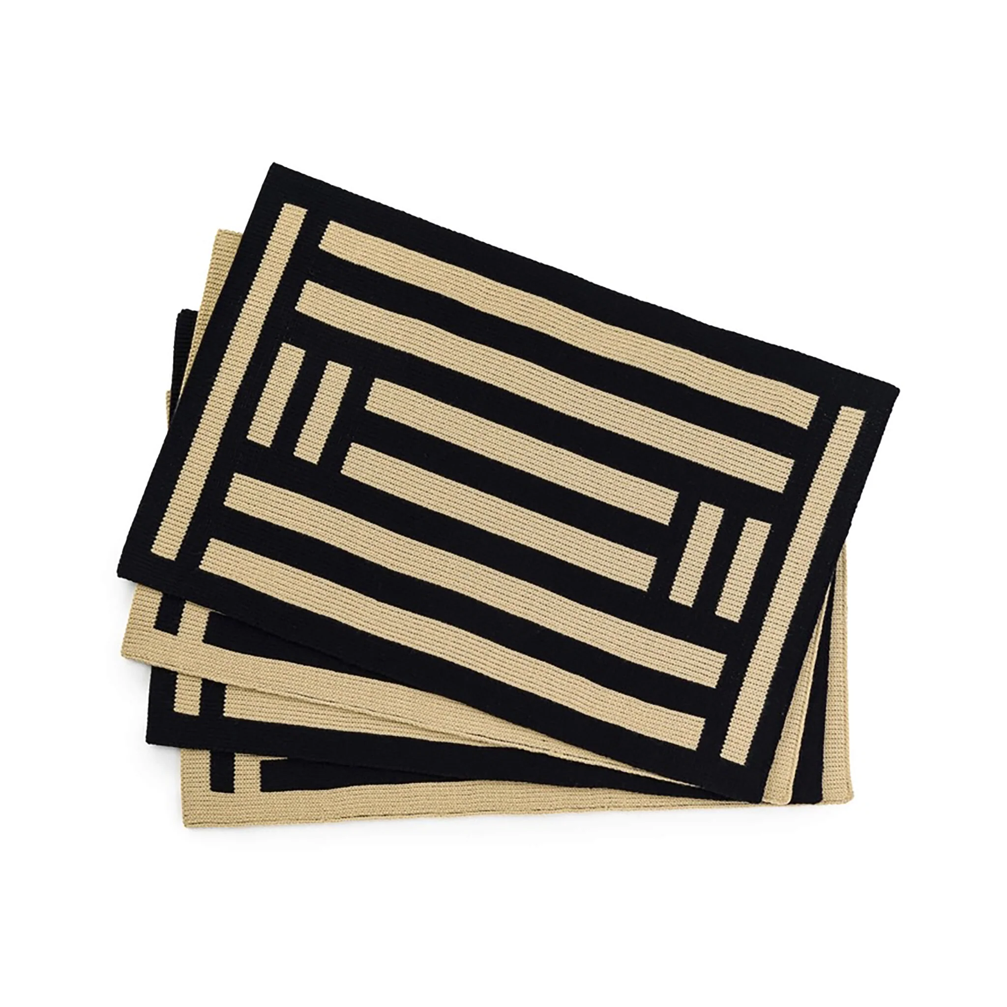 Column Placemat Set - Black & White - Image 3