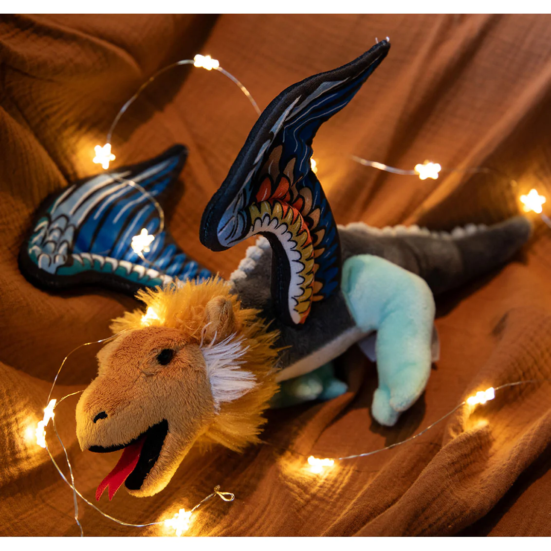 Plush Dragon Inspired by Illuminated Manuscript Bestiary - Image 3
