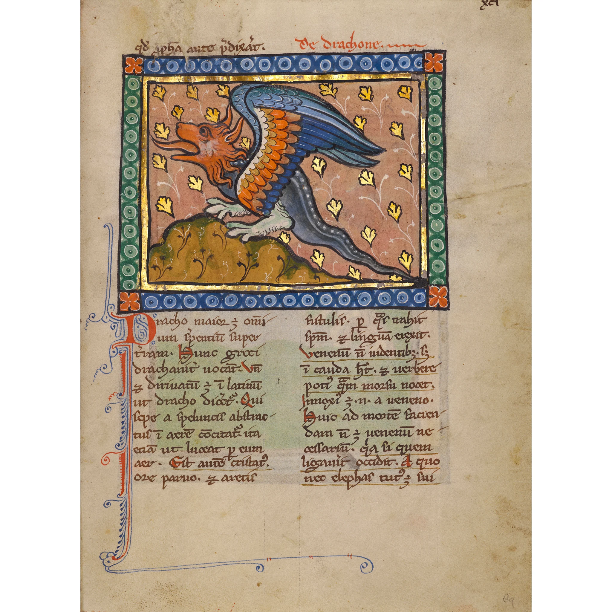 Plush Dragon Inspired by Illuminated Manuscript Bestiary - Image 4