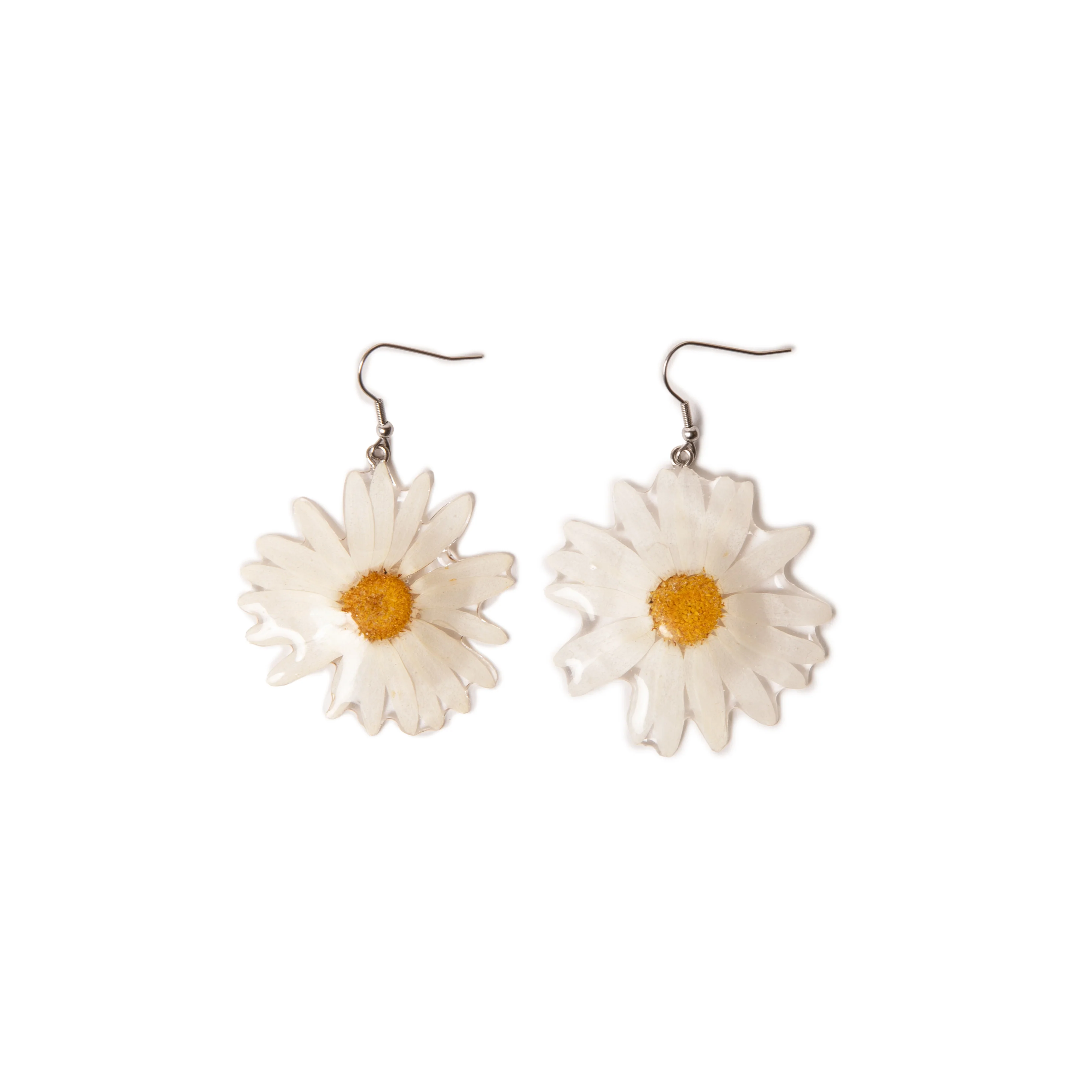 Pressed Daisy Earrings