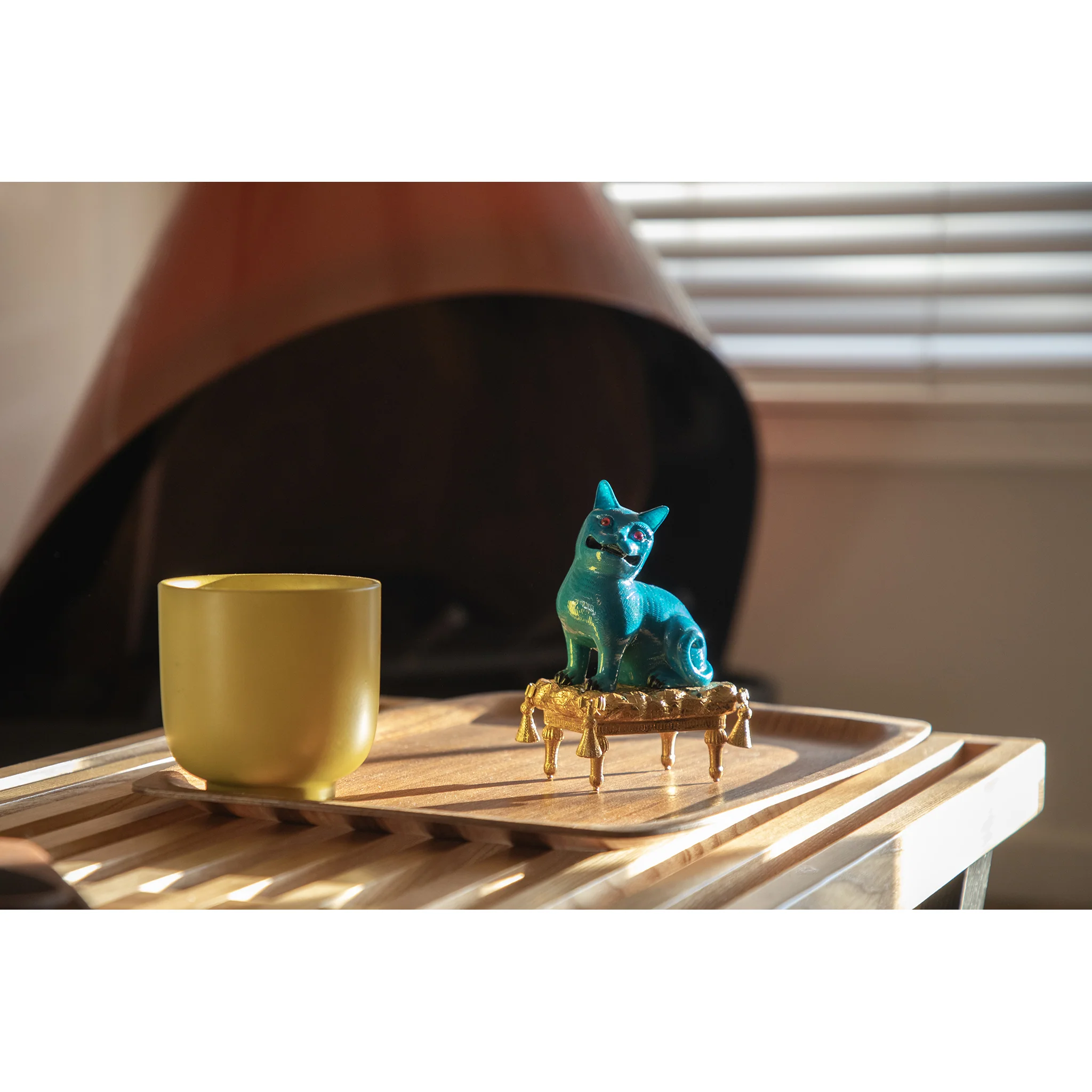 Purrquoise Cat - Sculpture Reproduction - Image 2