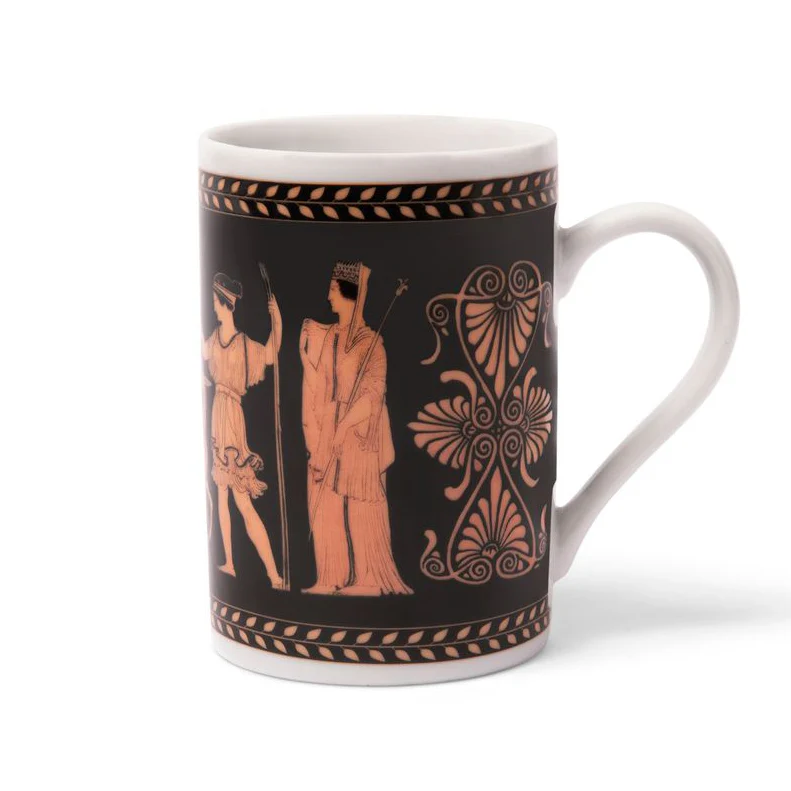Red Figure Scene Porcelain Mug - Image 2