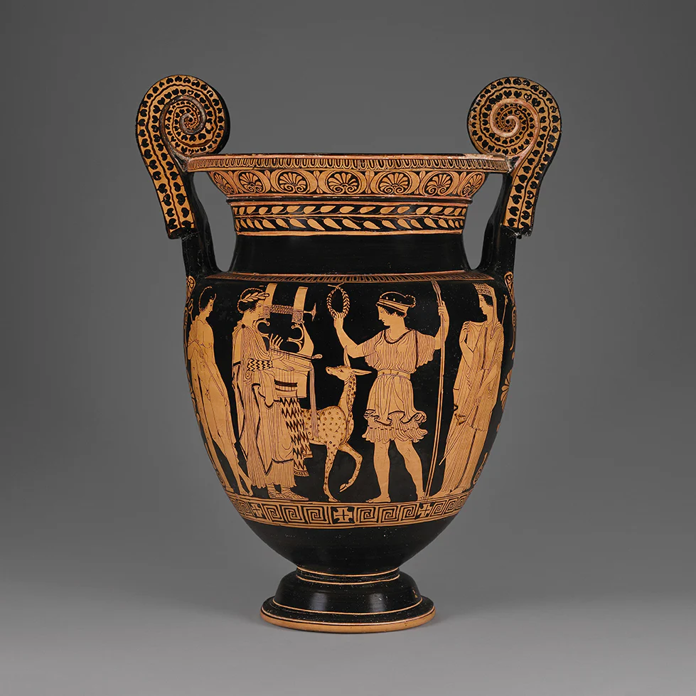 Red Figure Scene Porcelain Mug - Image 5