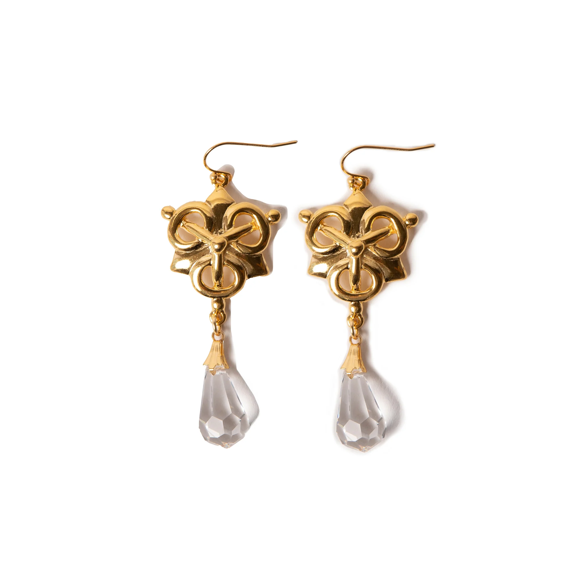 Regal Crystal Drop Earrings