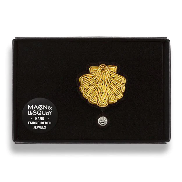 Scallop and Pearl Brooch - Image 2