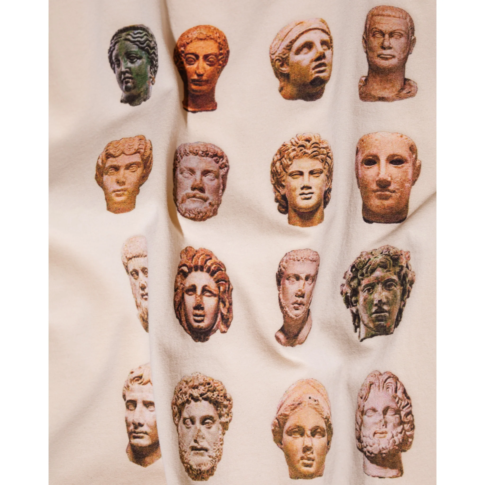 Sculpture Heads Graphic Tee - Cream - Image 10