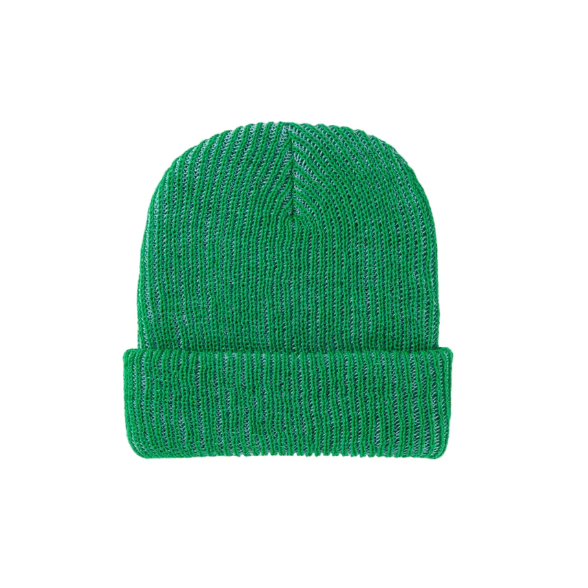 Simple Rib Knit Beanie - Kelly/Stone Blue