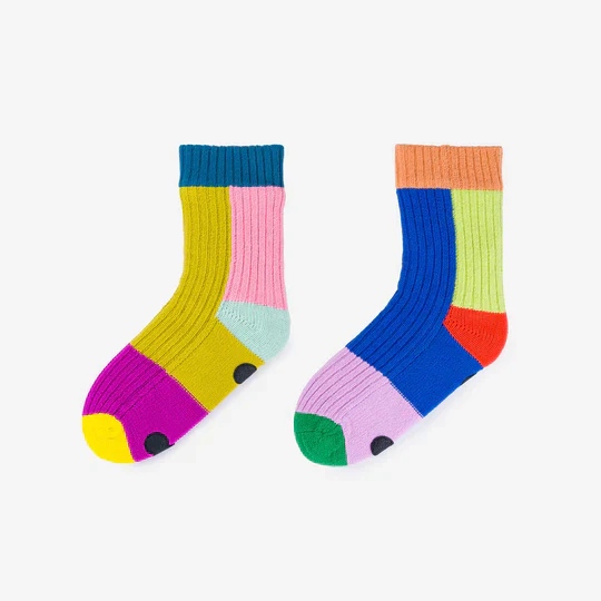 Rainbow Mismatch House Socks - Image 3