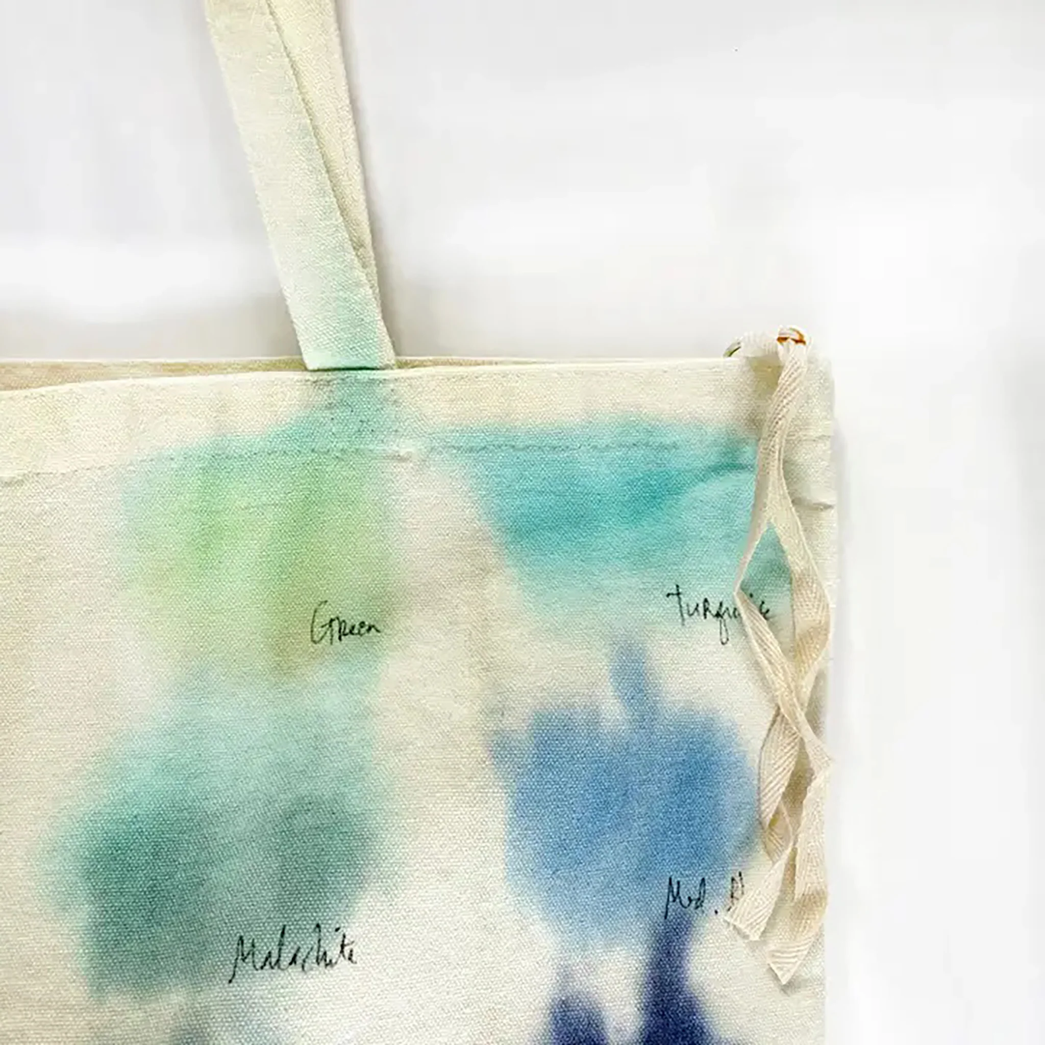 Color Study Hand Painted Zip Tote Bag - Image 4